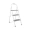 Cosco Cosco 47.6 in. H X 16.81 in. W X 2.91 in. D 225 lb. capacity 3 step Steel Folding Step Stool 11-448-WHG2 - alternate 1